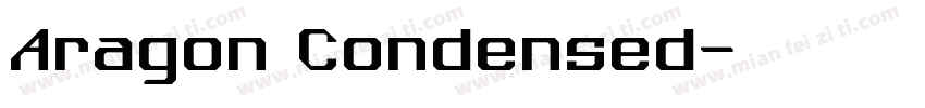 Aragon Condensed字体转换